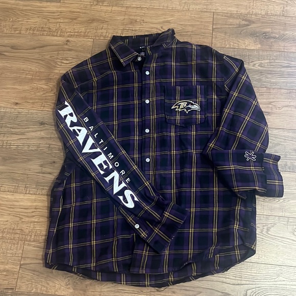 NFL Other - Baltimore Raven’s Men’s Flannel